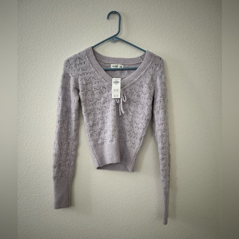 HOLLISTER Light Purple Knit Sweater NWT!